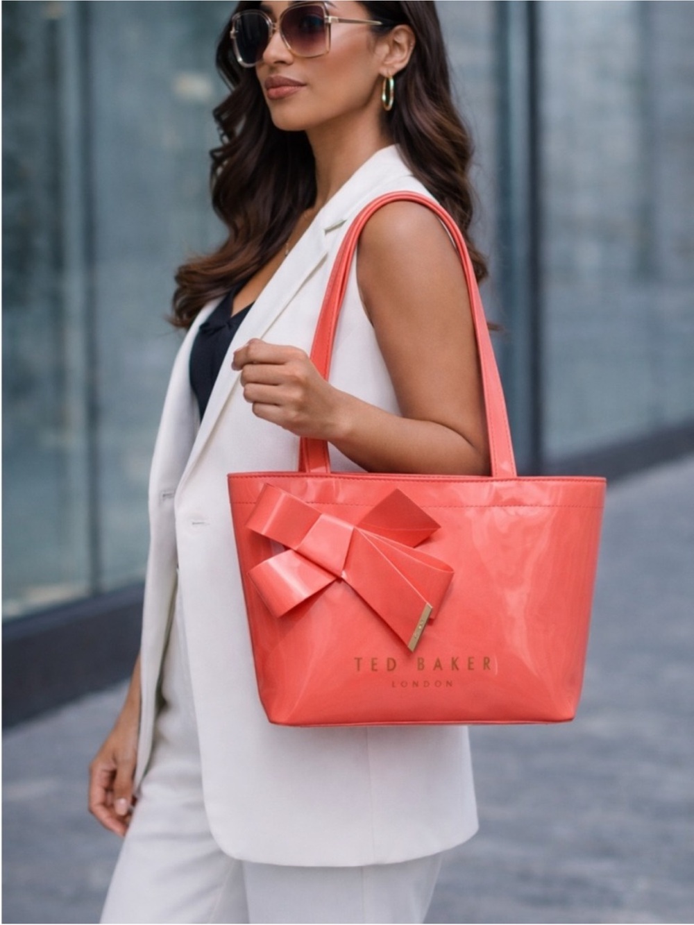 NWT Ted Baker Coral Bow Tote Bag - Women's Shoulder Bag